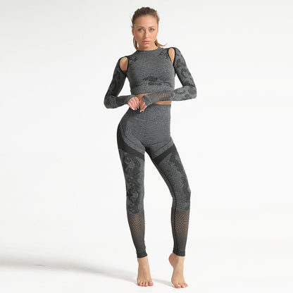 Camo Cut-Out Legging & Top Set